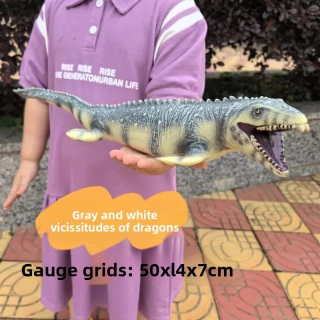 Tribo Dinossauro Mosasaurus Brinquedo de Borracha Macia 75cm