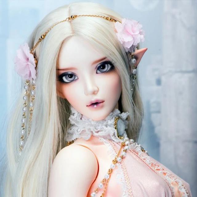 Boneca BJD FeePle 65cm Chloe Cabeça de Maquiagem Resina de Alta Qualidade