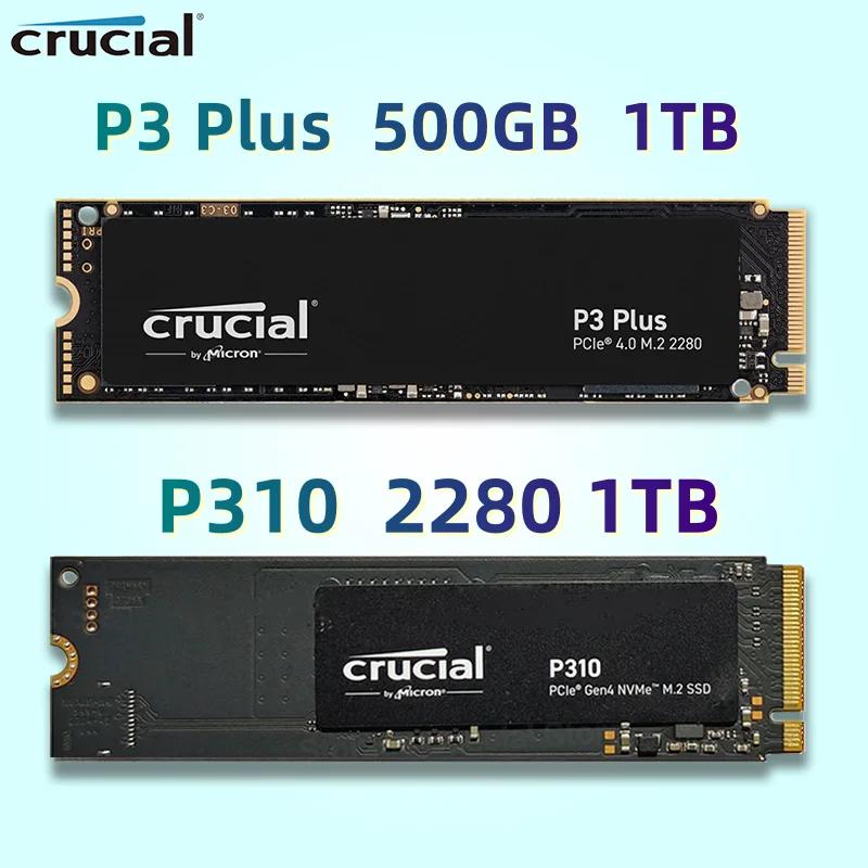 Pacote OEM Crucial SSD P3 Plus 500GB 1TB PCIe Gen4 3D NAND NVMe M.2 2280 e P310 1TB unidade de estado sólido integrada - Image 1
