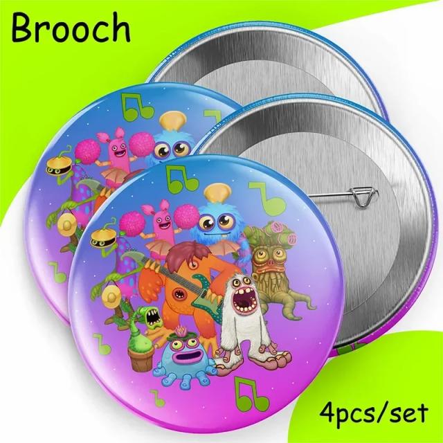 Broches de Monstros Divertidos para Crianças: Alfinetes de Lapela, Acessórios Criativos e Presentes Ideais para Festas e Natal