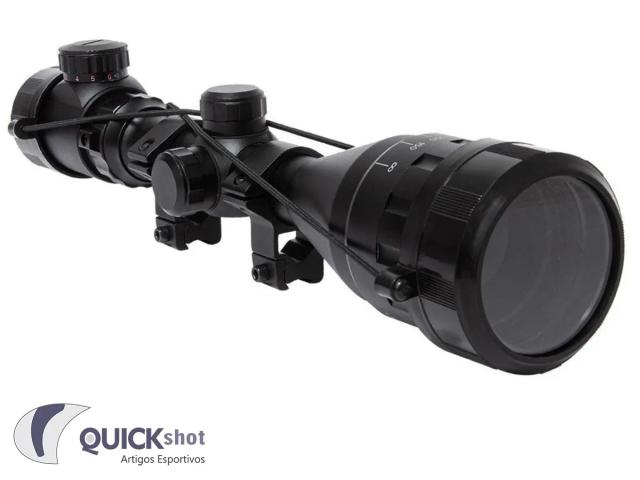 Mira Telescópica Luneta Quickshot 4-16x40AOEG 350 mm com RI e Parallax Frontal Corpo em Alumínio Aeronáutico