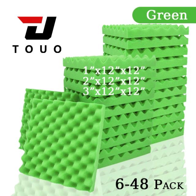 TOUO Egg Calha Espuma Acústica Alta Densidade 6-48 Pcs Isolamento de Som