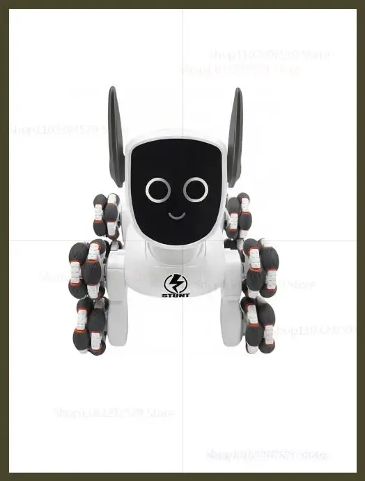 Cão Robótico 8 Rodas 2.4G 4WD Acrobacias Dinâmicas
