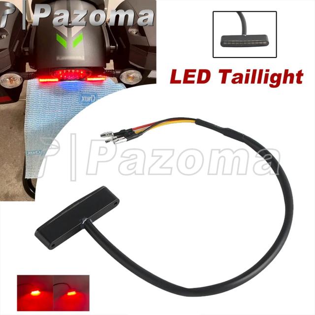 Luz Traseira LED E57 para Harley Dyna Sportster Touring - Mini Lanterna Freio Moto