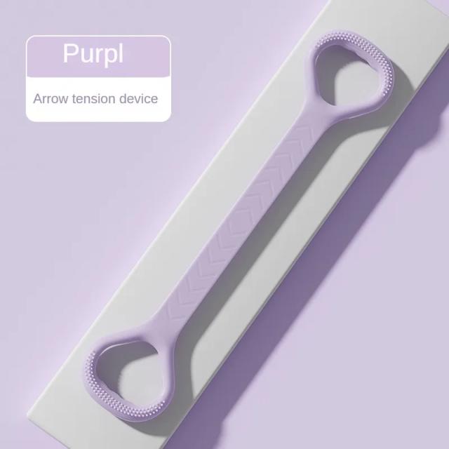 Faixa de Resistência Yoga Esporte Silicone 8 Figura Tensor Aberto Volta Ombro Cinto 20LB