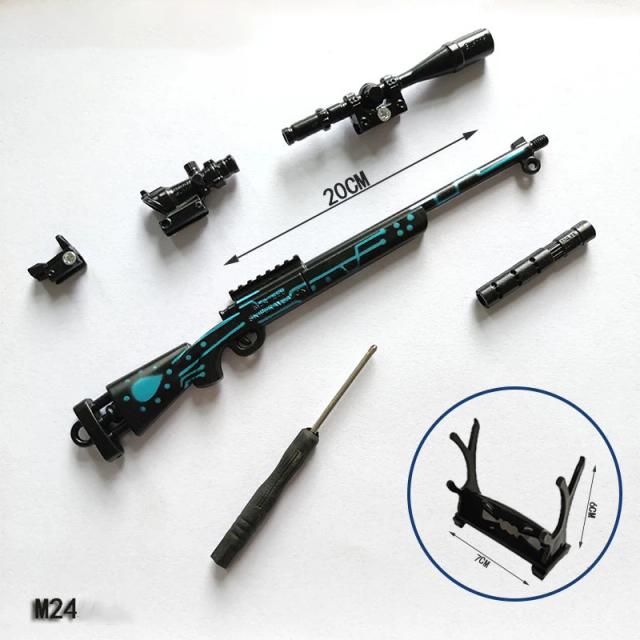 Chaveiro Arma Modelo VSS M416 SKS AKM Liga de Metal 20cm