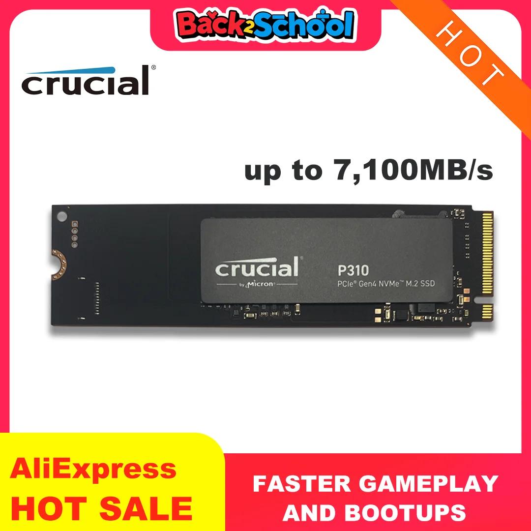 Crucial P310 1 TB 2 TB 2280 PCIe Gen4 3D NAND NVMe M.2 SSD – até 7,100 MB/s, unidade de estado sólido interna (PC) (PACOTE OEM) - Image 1