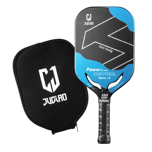 Juciao Remo de Pickleball de Fibra de Carbono Aerodinâmico 19mm