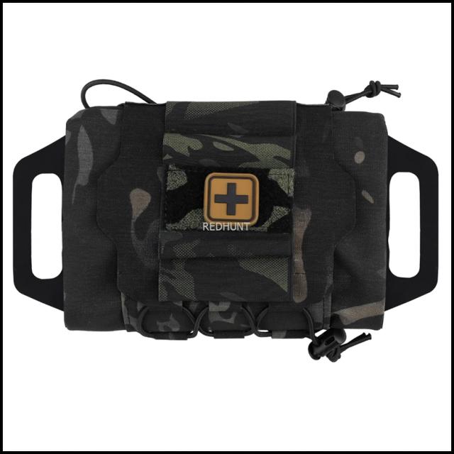 Kit de Primeiros Socorros 1000D Tático com Malote MOLLE e Reflexo para Uso Rápido