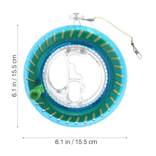 Carretel de Linha de Pipa 18cm Azul Céu 200m Cristal ABS