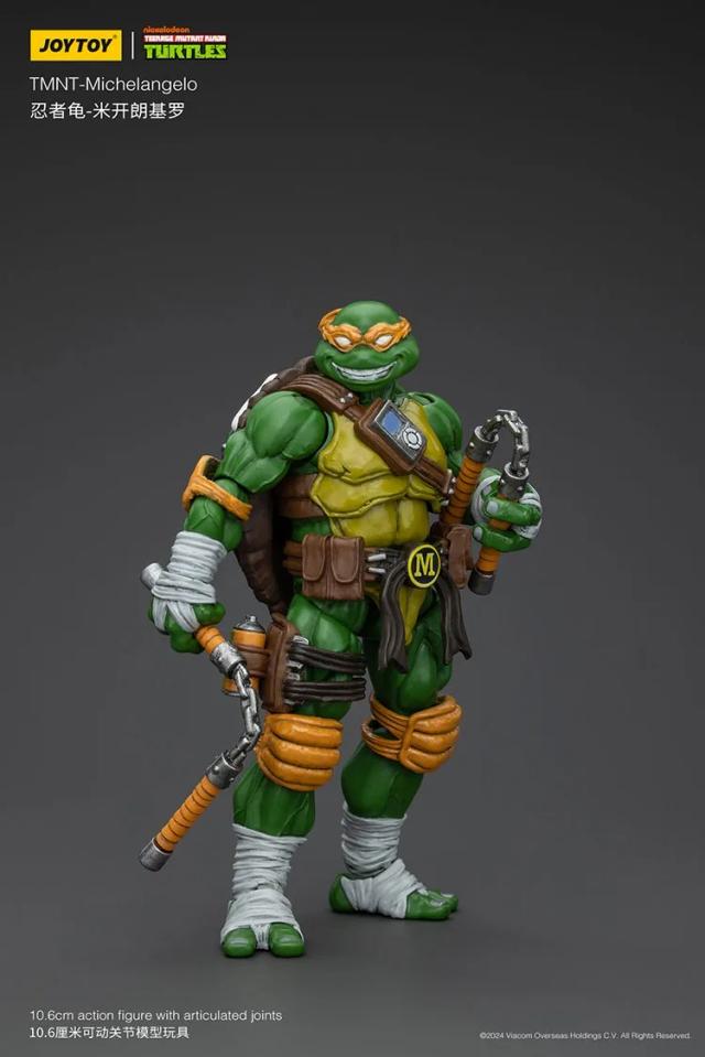 JOY TOY TMNT Figuras de Ação Michelangelo Donatello Raphael Leonardo Decoração Coleção Presente Kits de Modelo de Garagem
