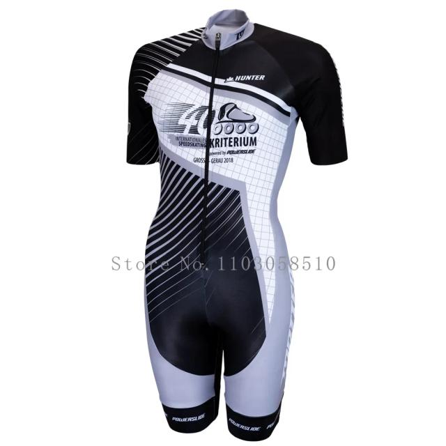 Powerslide Skinsuit Triathlon Manga Longa Patinação Velocidade