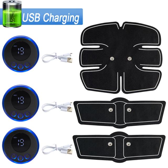 Estimulador Muscular EMS Sem Fio Toner ABS Quadril Abdominal Perda de Peso Fitness