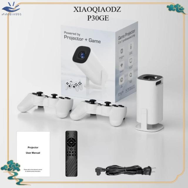 Xiaoqiaodz P30 Projetor Portátil 4K Home Theater LED Mini 8K 1080p Inteligente Android
