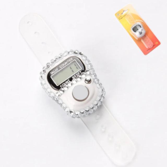 Mini Contador Digital LCD de Dedo - Contador de Passo Portátil