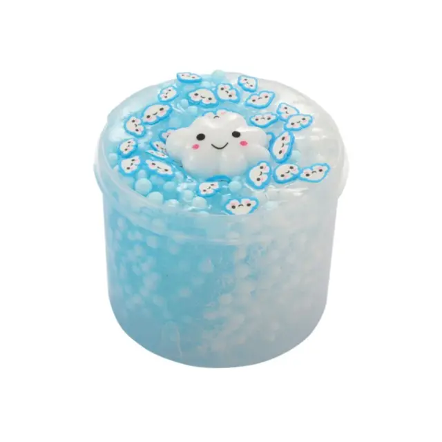 Kit Slime Cristal Glitter Morango Kiwi 70ml Alívio Estresse