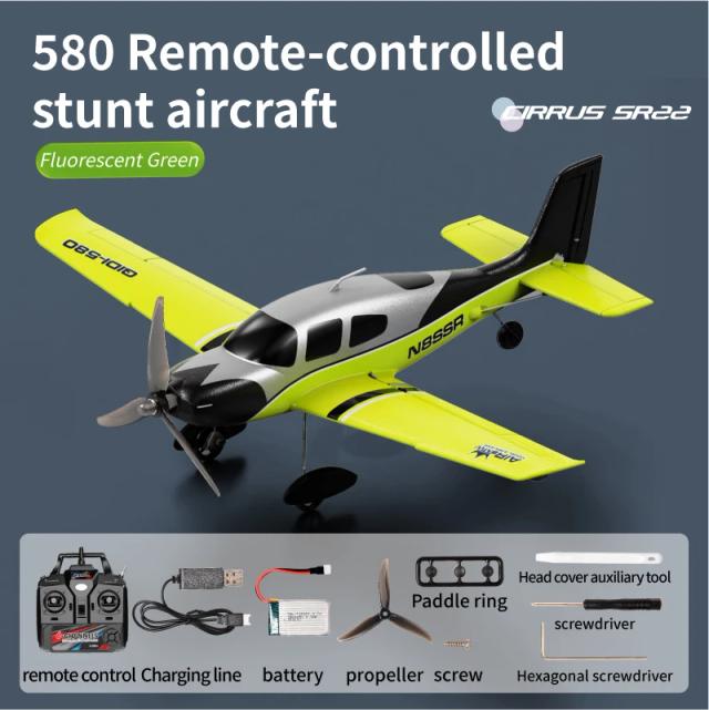 Qidi580 SR22 Avião RC 520mm Asa Fixa Modelo de Aeronave Brinquedo EPP