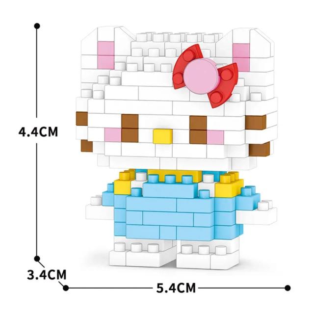 Blocos de Construção Disney Stitch Mickey Mouse Winnie Pooh Super Mario Personagens Bonecas Brinquedos