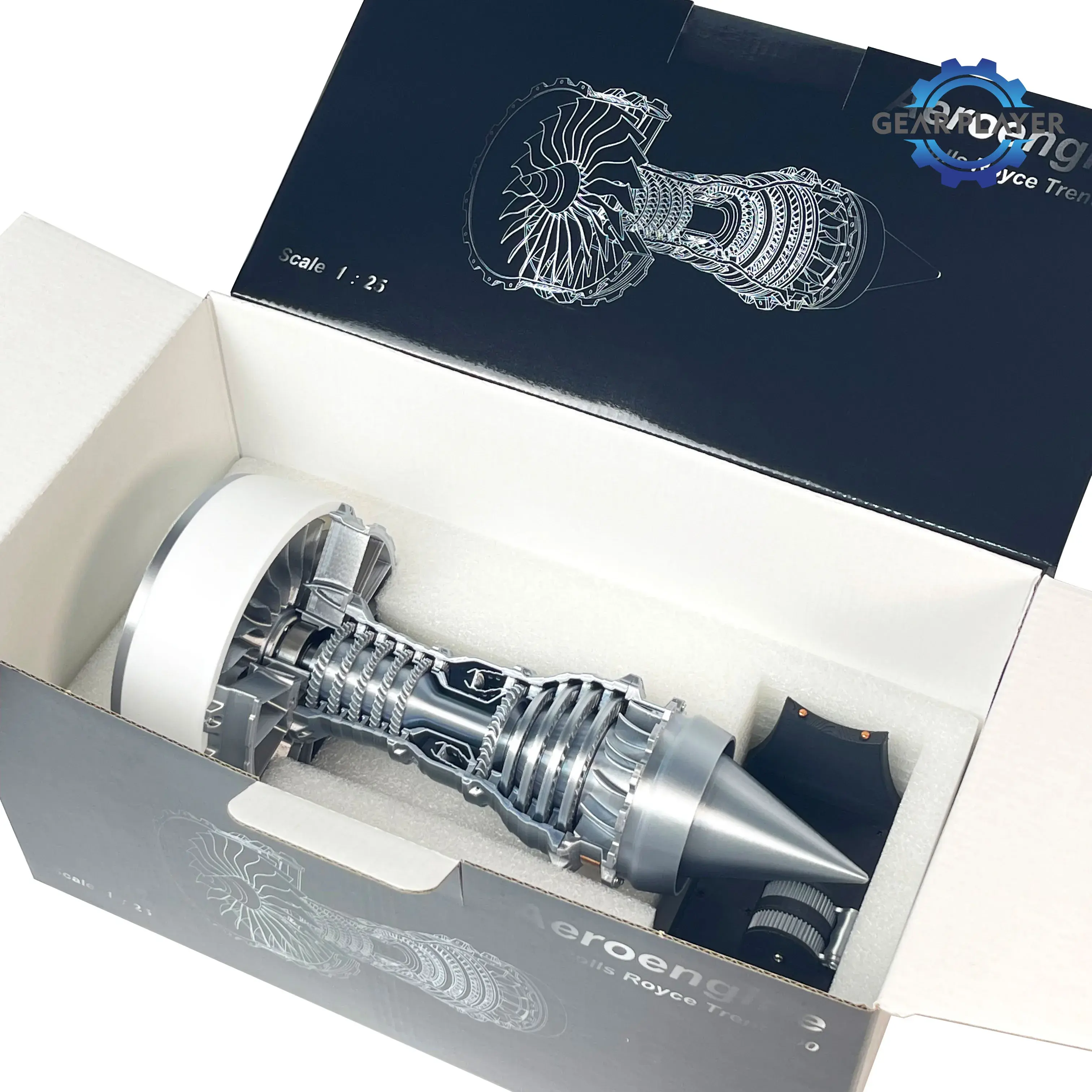 Modelo de motor mecânico, kit de modelo de motor, brinquedo diy, modelo boutique, kit de modelo aeroengine - Image 1