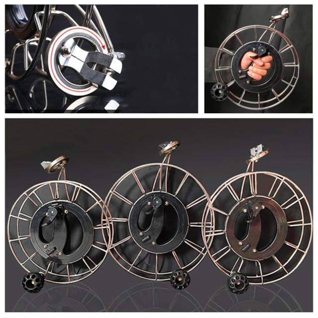 Roda de Pipa Gigante em Aço Inoxidável - 24cm/26cm/28cm - Precisão Profissional