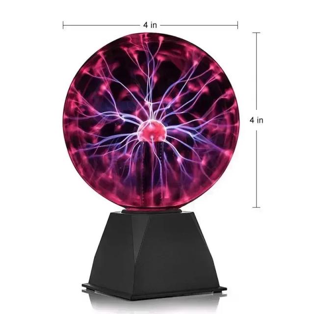 Lâmpada de Plasma Mágica Bola de Plasma 8 Polegadas Iluminação de Atmosfera