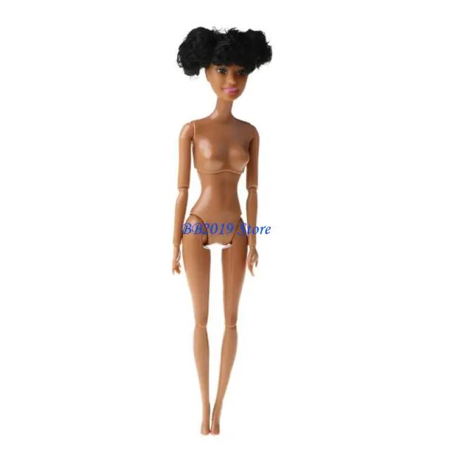 Q0KB Boneca Africana Articulada 30cm Presente Infantil
