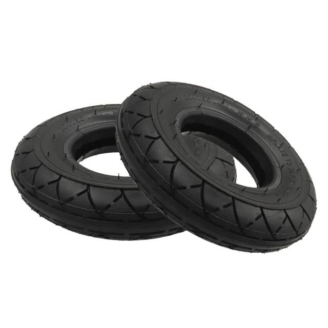 Roda Pneumática 8 Polegadas 200x50 Liga de Alumínio Hub 10mm com Rolamento 6200 para Scooter Elétrica