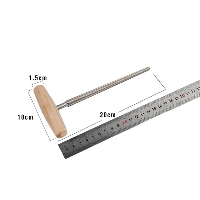 Reamer para Violoncelo com Alça de Madeira - Ferramenta Afilada para Luthiers