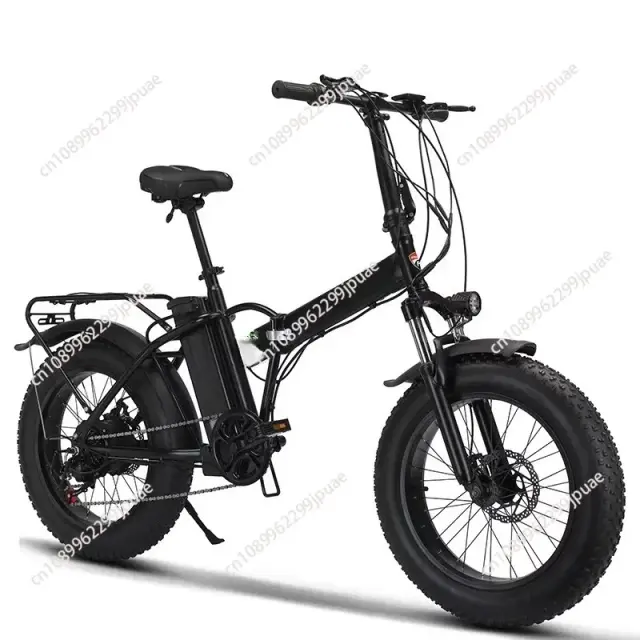 Bicicleta Elétrica Híbrida Dobrável 20" Pneus Largos
