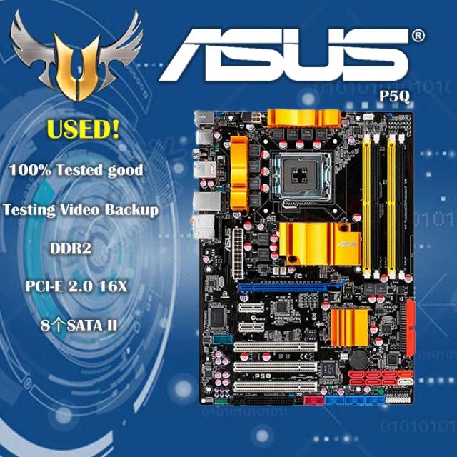 ASUS P5Q Placa-Mãe LGA 775 DDR2 16GB ATX