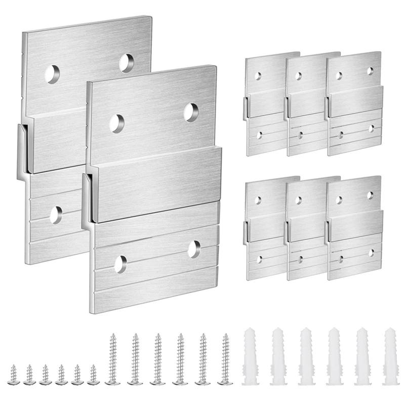 Francês Cleat Hanger Heavy Duty Metal Hanger, foto Rack, Art Frame, Hardware de parede, Z-Barfor gancho espelho, fácil instalação, 5in, 1 conjunto - Image 1