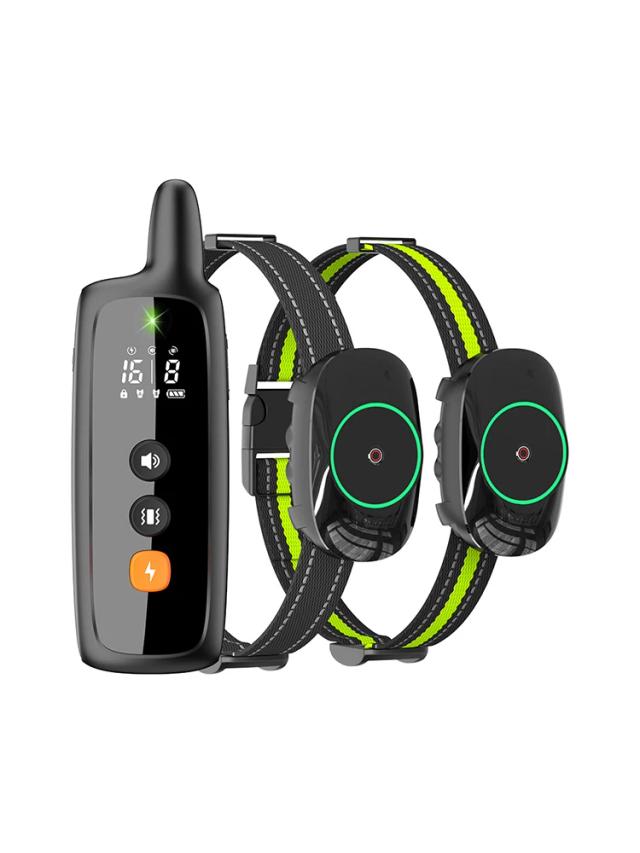 Colar de Treinamento Inteligente para Cães com Controle Remoto e Choque Elétrico - Eficaz para Evitar Latidos e Comportamentos Indesejados a até 2000m