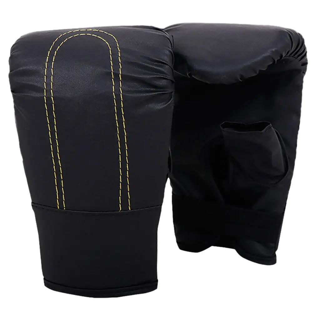 Luvas De Boxe Profissionais De Couro PU para Homens e Mulheres, Luvas De Treinamento De Perfuração, Resistente ao Desgaste - Image 1