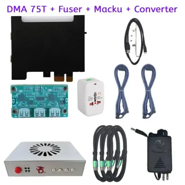 Pacote DMA 75T Placa DMA 75T + Fusor HDMI 6ª Geração + Makcu Conjunto de Kit DMA