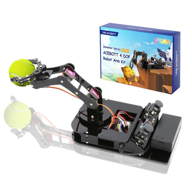 ACEBOTT Kit Braço Robótico Inteligente 5 DOF & 4 DOF ESP32 Programável Arduino STEM