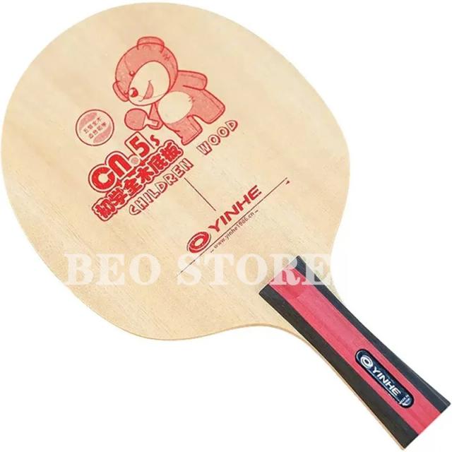 YINHE Lâmina Tênis de Mesa CN5 Madeira Pura Treinamento Infantil Ping Pong Bat Paddle