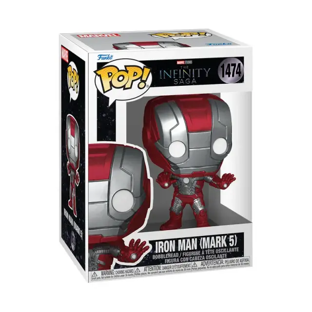 Funko Pop! Marvel Homem de Ferro Figura Colecionável Vinil Bobblehead 1474