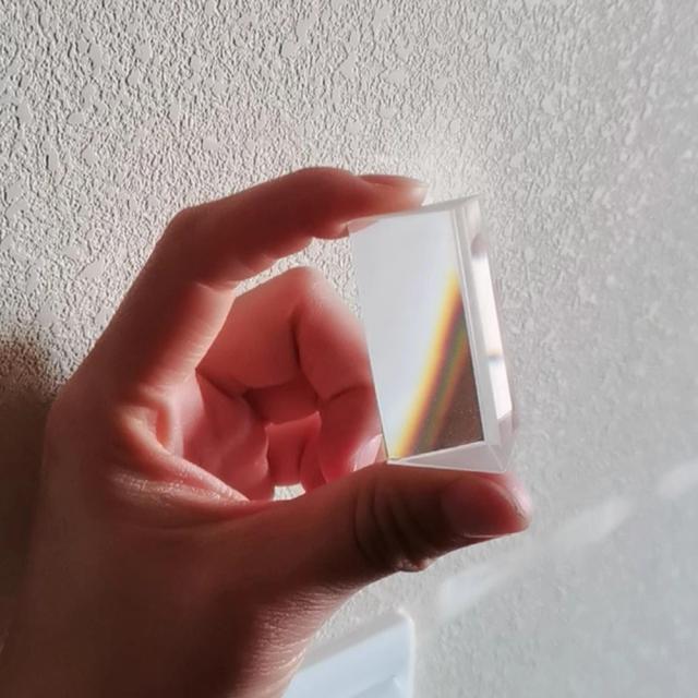 Prisma Triangular K9 Cristal de Vidro Arco-íris Fotográfico 1 Unidade