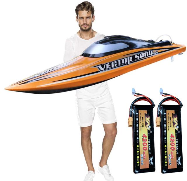 Lonto para ir S3 Pro. Barco RC Brushless Submarino 80 km/h