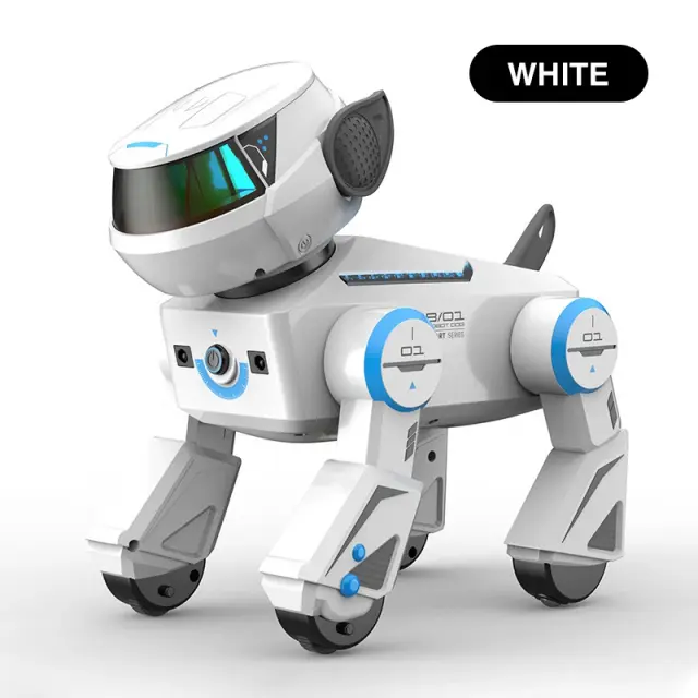 Robô Cão Eletrônico Interativo Dublê Programável Controle Remoto 2h Carga