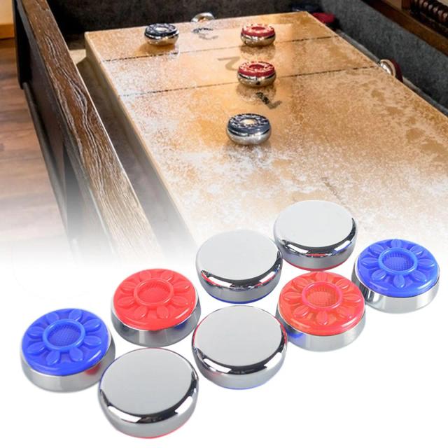 8x Discos Shuffleboard 58mm Cores Variadas para Jogos de Mesa