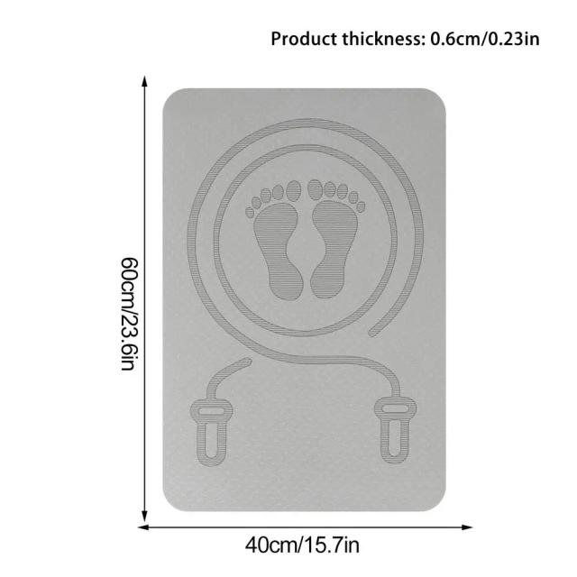 Tapete de Pular Corda TPE 6mm Anti-Ruído e Absorção de Choque