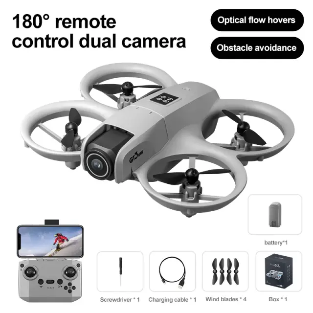 Drone GPS GT3 Câmeras Duplas 8K HD FPV 5G WIFI Motores Brushless Quadricóptero Dobrável