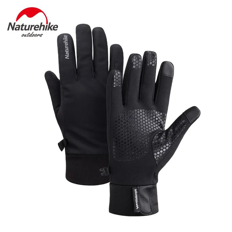 NatureHike-Touch Screen Velvet Luvas Quentes, Esportes ao Ar Livre, Tela Sensível Ao Toque, Corrida, Ciclismo, Inverno - Image 1