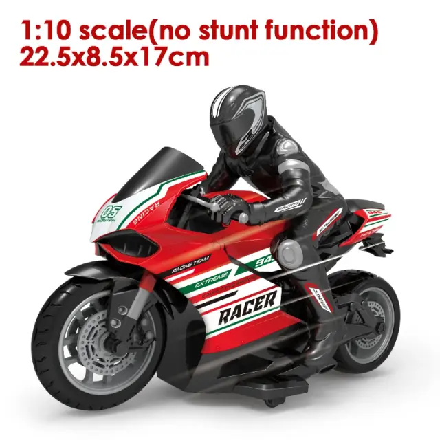 Motocicleta RC 1/6 Alta Velocidade 4CH Controle Remoto Drift