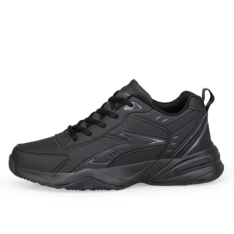 Homens plus size tênis de alta qualidade pulseira de couro ao ar livre sapatos casuais novo luxuoso anti deslizamento resistente ao desgaste tênis masculino - Image 1