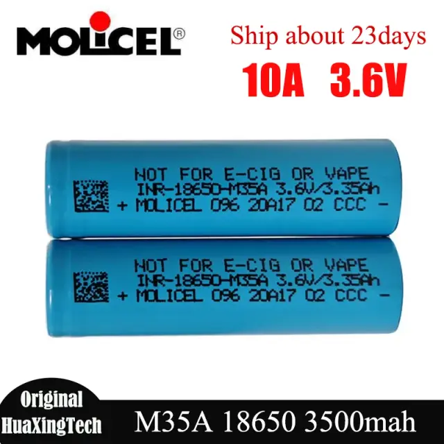 Molicel M35A 18650 Bateria 3500mAh 10A Li-ion