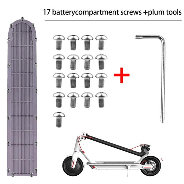 Xiaomi Mijia M365 Tampa Bateria Parafusos Aço Inox 17 Peças