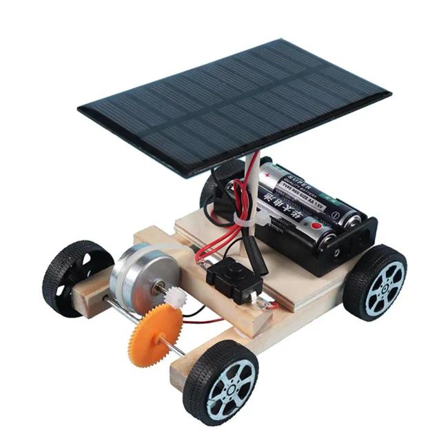 Kit Eletrônico Solar Car DIY Assemble Toy Set Brinquedo Educacional para Crianças