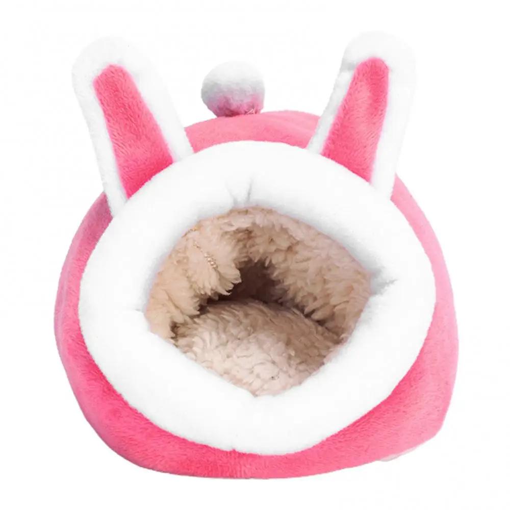 Cama pequena de algodão respirável para hamster, ninho macio, acessórios quentes para gaiola, animal, cobaia, suprimentos de cama, inverno, bom - Image 1